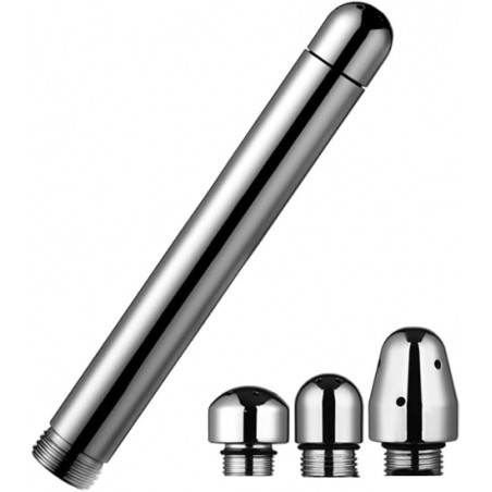 Embout de douche Alu avec 3 pommes - Insertion 15 x 2.7cm