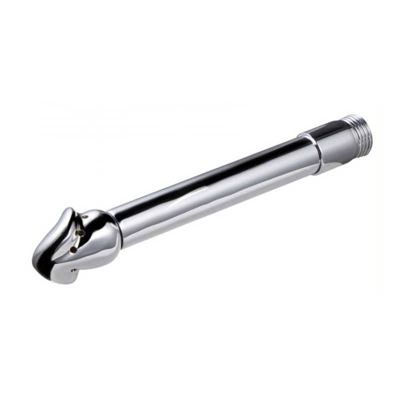 Embout de lavement anal Chromium 14 x 3cm