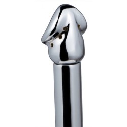 Embout de lavement anal Chromium 14 x 3cm