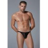 String Dentelle Leopard Allure Noir