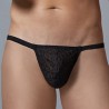 G-string Dentelle Leopard Allure Noir