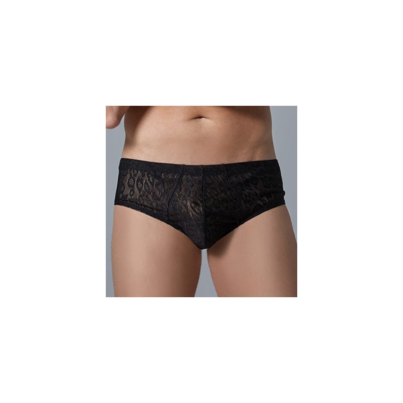 Shorty Dentelle Leopard Allure Noir