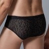 Shorty Dentelle Leopard Allure Noir